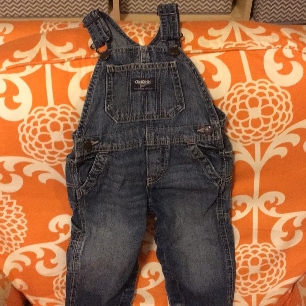 18 mo Osh Kosh B'gosh overalls, antique blue